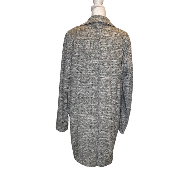 TOPSHOP women's 8 gray marled lightweight oversized double breasted blazer coat - Picture 6 of 10